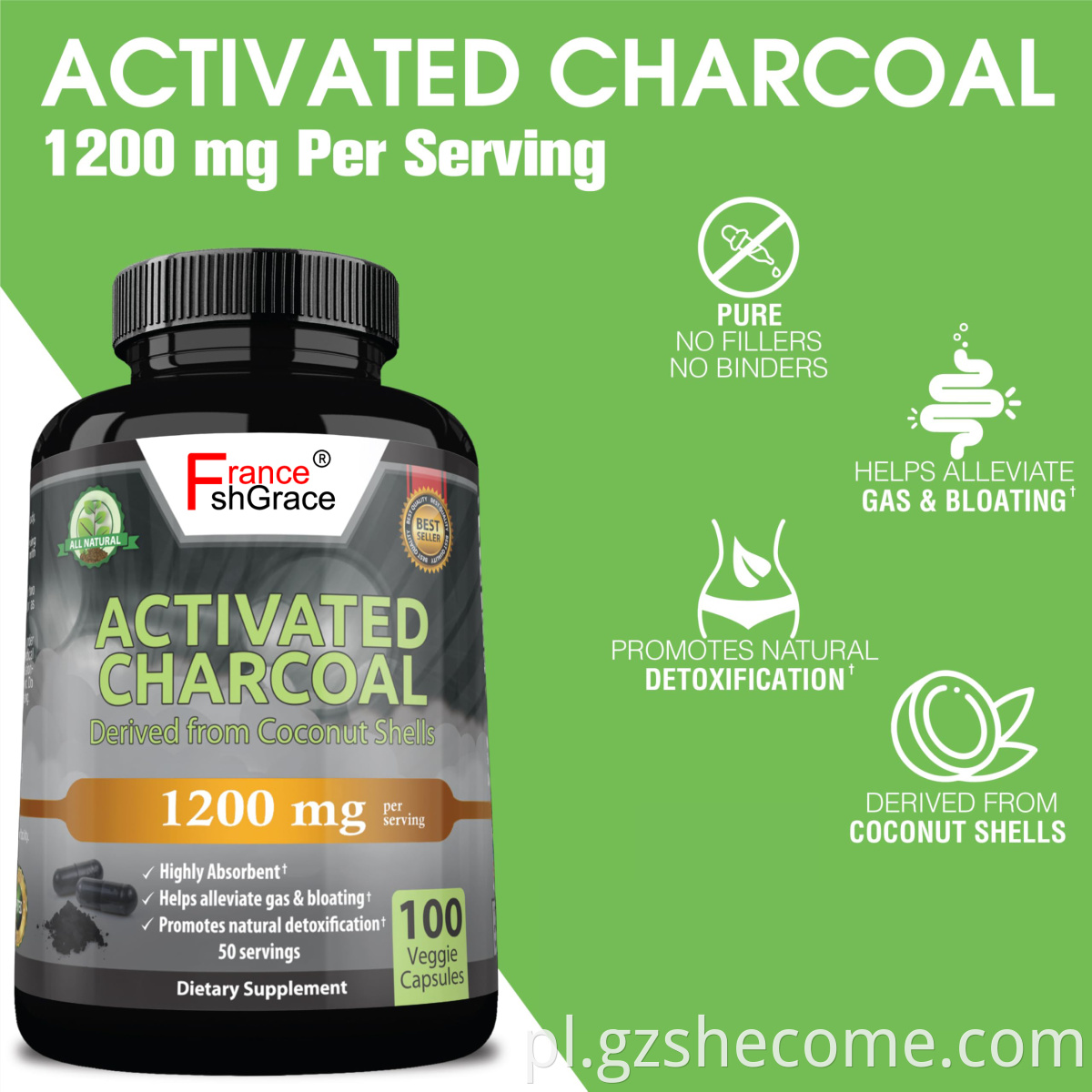 Activated carbon capsules